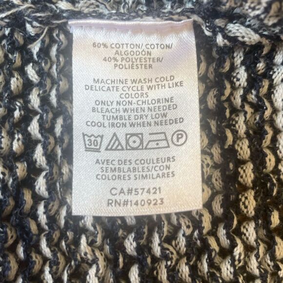 Loft Marbled Open Front Cardigan Hooded Sweater Womens Size Small - Picture 6 of 8